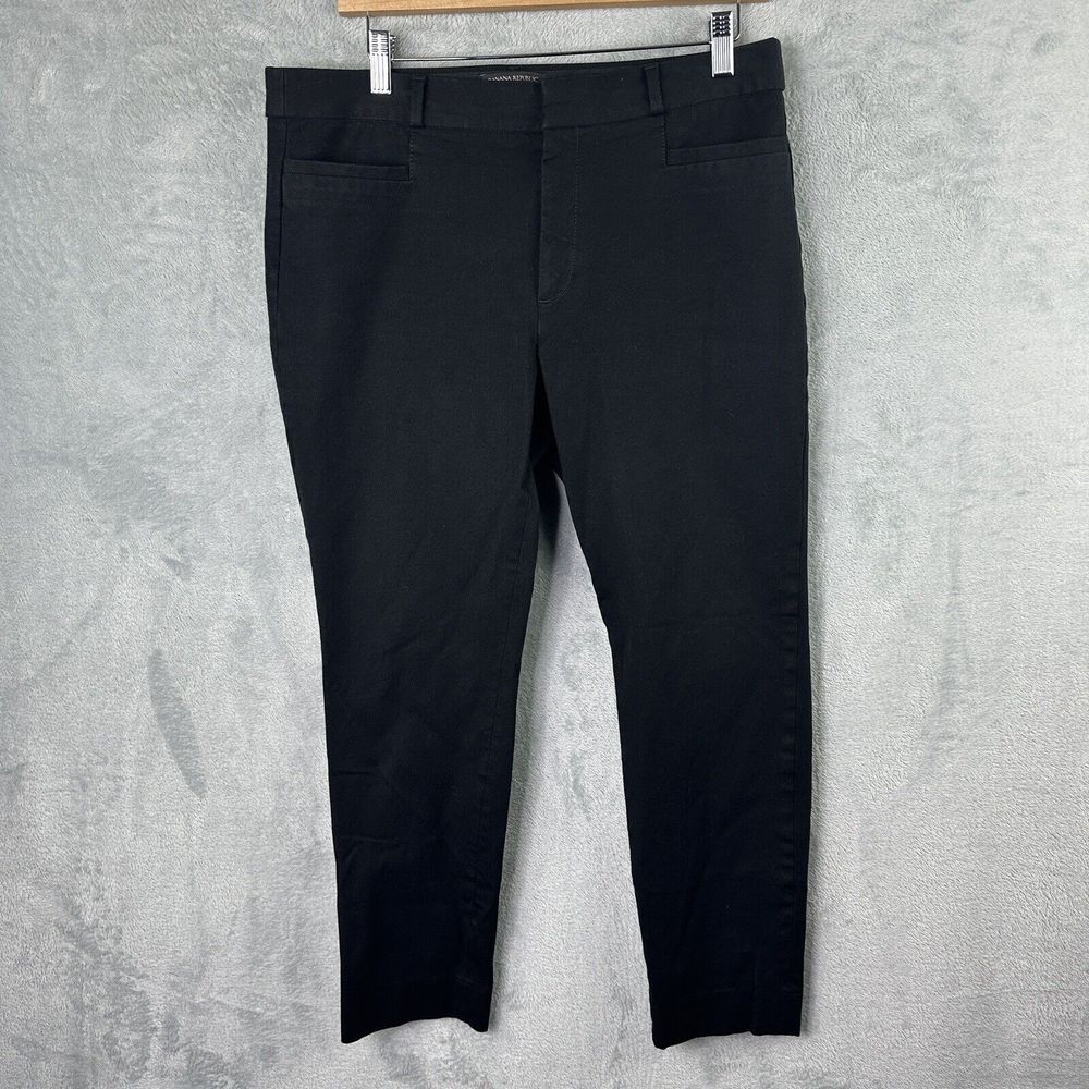 banana republic sloan pants 12 Black Size 34x25.5